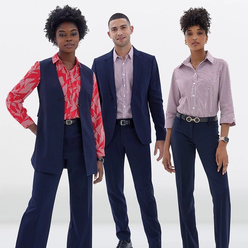 Red and Navy Look